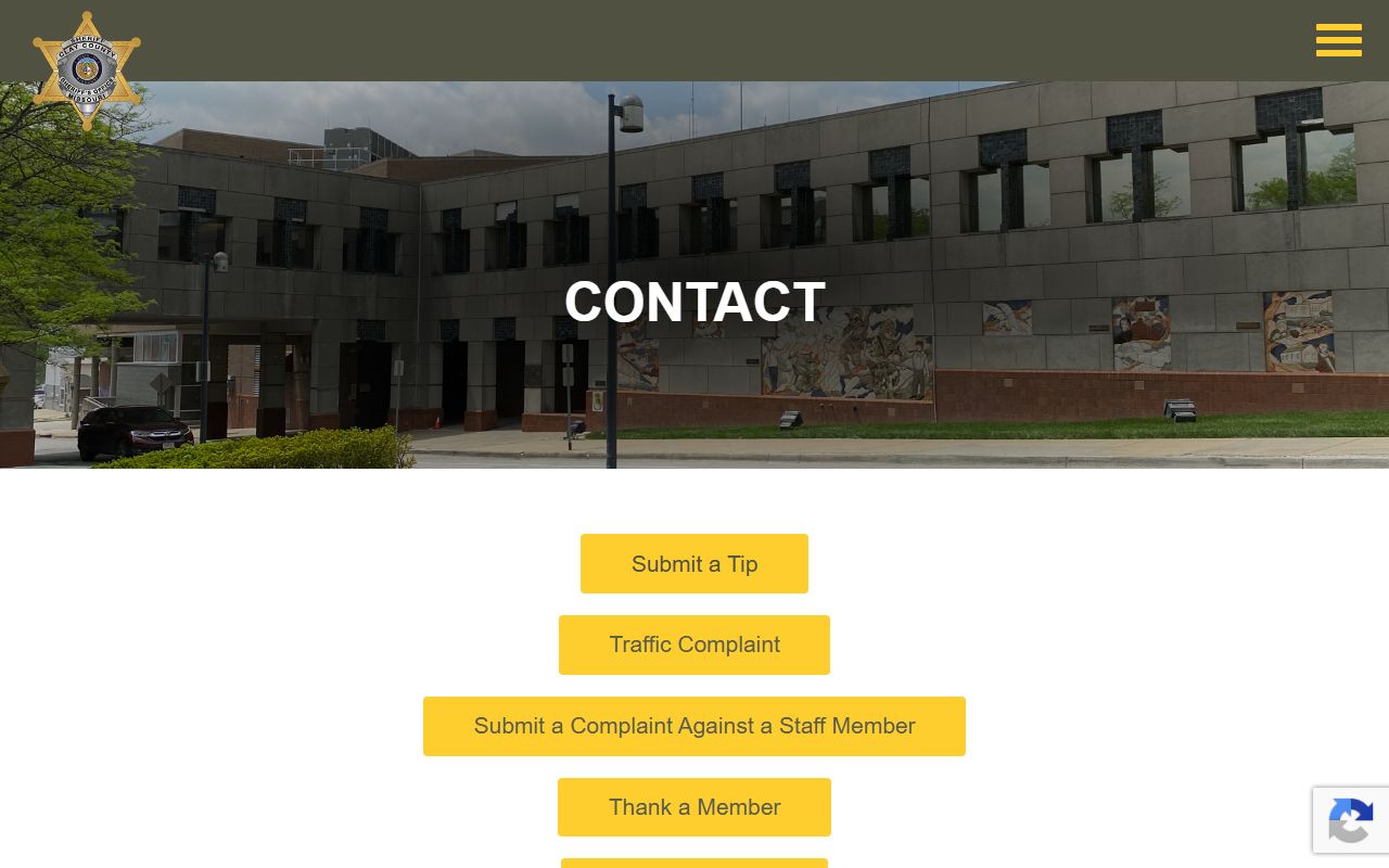 Clay County Sheriff's Office contact directory with warrants phone listing